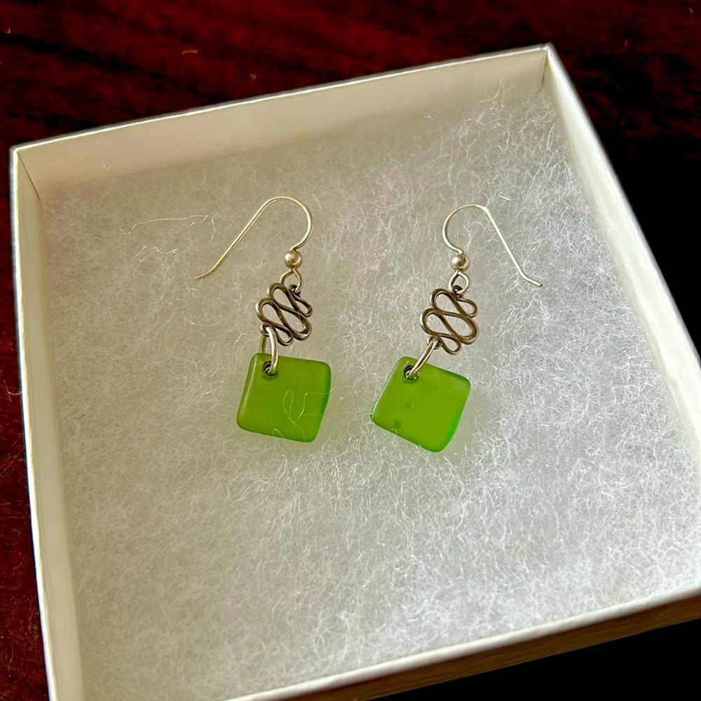 Handmade Silver Tone Earrings